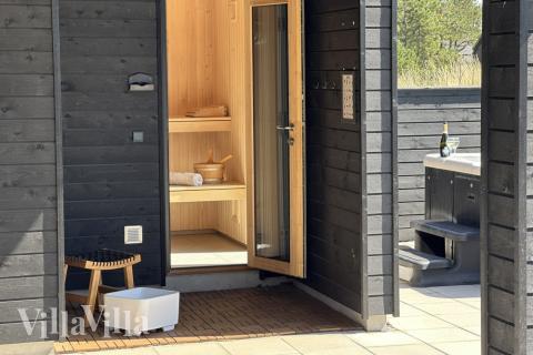 Luksushus nr. 601 er blant annet utstyrt med en deilig badstue.