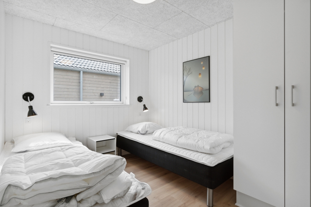 Et av de 7 soverommene i luksushus nr. 590 i Sydjylland.