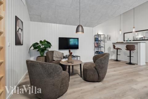 Aktivitetsrom i luksushus nr. 593 med 5 soverom og plass til 14 personer.