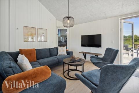 Sofakroken i luksushus nr. 598 i Sydjylland.