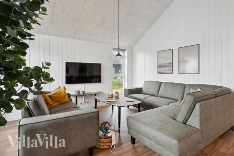 Sofakroken i luksushus nr. 599 i Sydjylland.