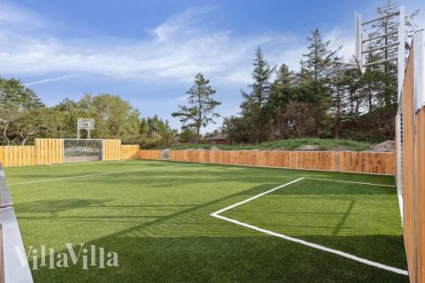 Stort utvalg av utendørsaktiviteter ved luksushus nr. 600 i Sydjylland.