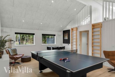 Luksushus nr. 582 til 14 personer tilbyr et stort aktivitetsrom med bl.a. biljard og dart