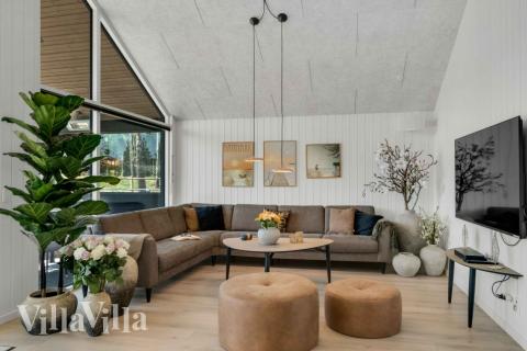 Sofakroken i luksushus nr. 582 i Nordsjælland.