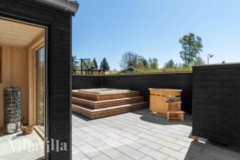 Nyt varmen i boblebadet i luksushus nr. 582 i Nordsjælland