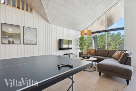 Konkurrer i feriehusets aktivitetsrom når dere besøker luksushus nr. 585 i Vestjylland.