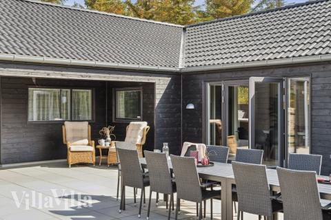 Stor terrasse i luksushus nr. 585 i Vestjylland.