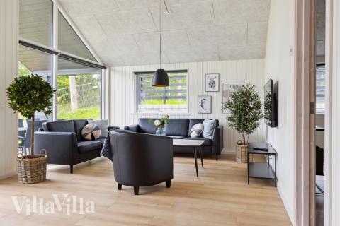 Sofakroken i luksushus nr. 756 i Tyskland.