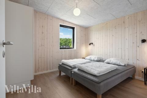 Et av de 7 soverommene i luksushus nr. 604 i Østjylland.