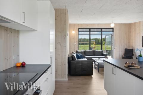 Kjøkkenet i luksushus nr. 604 er godt innrettet.