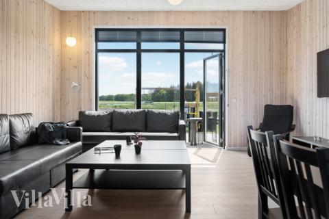 Sofakroken i luksushus nr. 604 i Østjylland.