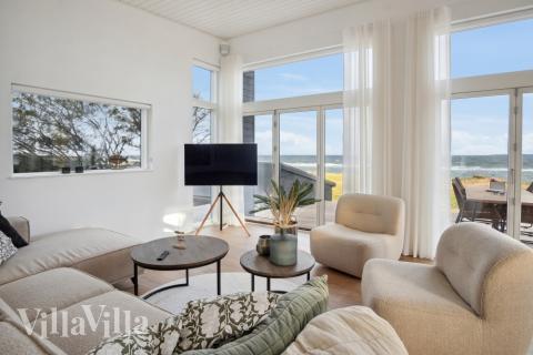 Sofakroken i luksushus nr. 606 i Østjylland.