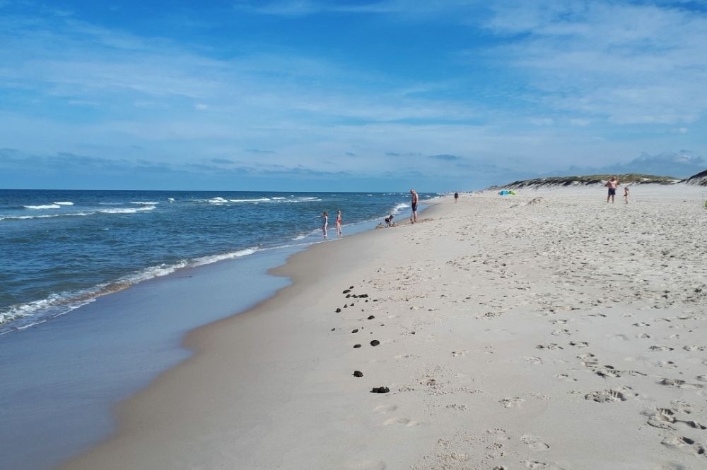 Stranden nær luksushus nr. 609.
