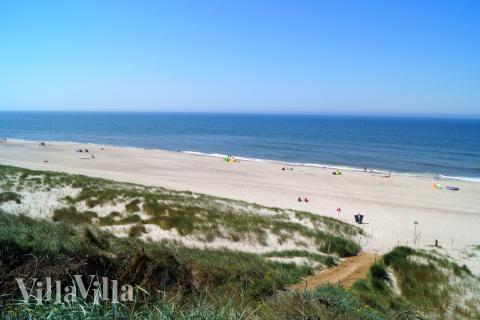 Den flotte stranden nær luksushus nr. 609 ved Vestjylland.