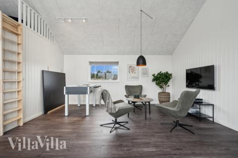 Konkurrer i feriehusets aktivitetsrom når dere besøker luksushus nr. 610 i Vestjylland.