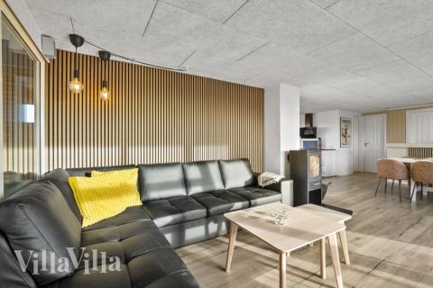 Sofakroken i luksushus nr. 613 i Vestjylland.