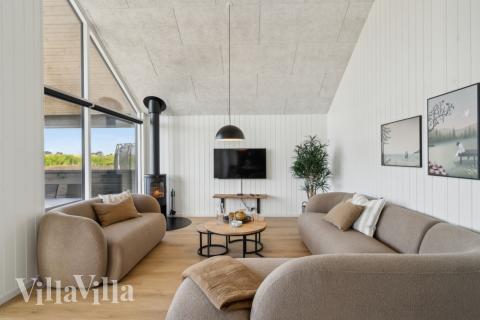 Sofakroken i luksushus nr. 617 i Fyn og øyer.