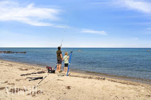 Stranden nær luksushus nr. 617.