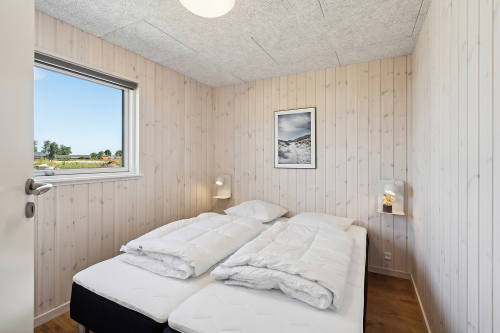 Et av de 6 soverommene i luksushus nr. 618 i Fyn og øyer.