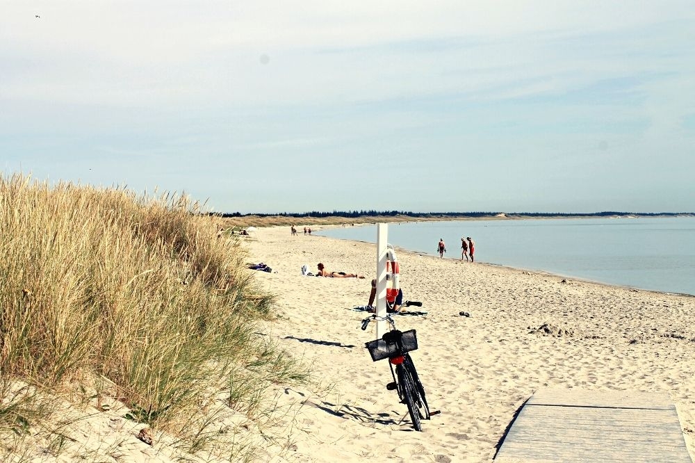 Den flotte stranden nær luksushus nr. 619 ved Nordjylland.
