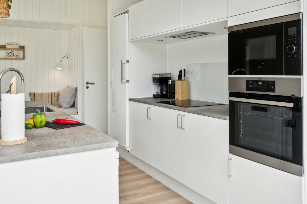 Kjøkkenet i luksushus nr. 620 er godt innrettet.