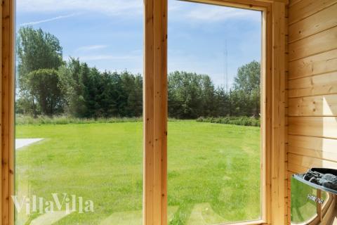 Luksushus nr. 620 er blant annet utstyrt med en deilig badstue.