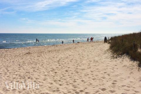Den flotte stranden nær luksushus nr. 626 ved Lolland/Falster/Møn.
