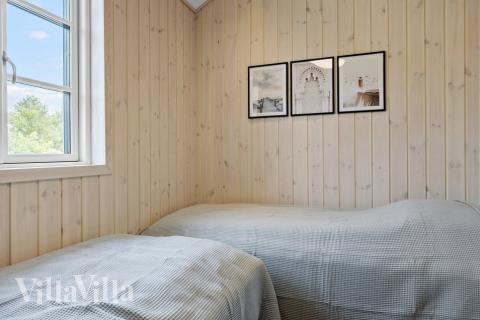 Et av de 8 soverommene i luksushus nr. 629 i Sydjylland.