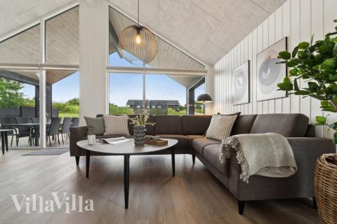 Sofakroken i luksushus nr. 631 i Sydjylland.