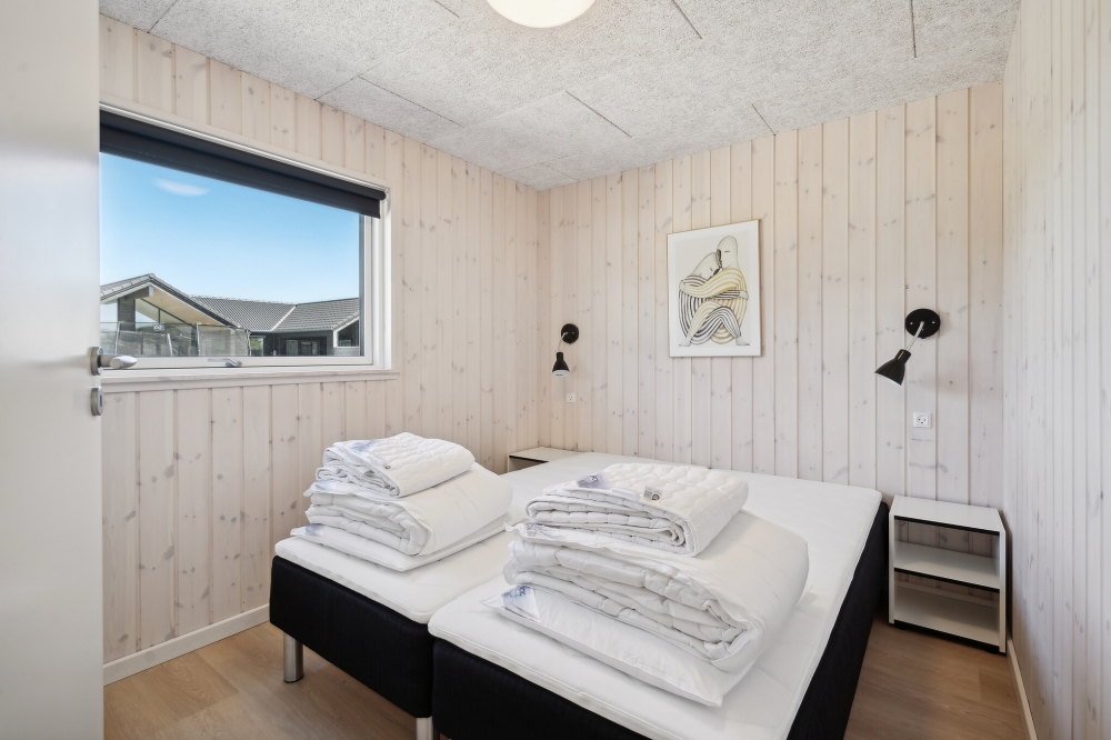 Et av de 7 soverommene i luksushus nr. 633 i Sydjylland.