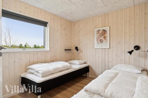 Et av de 7 soverommene i luksushus nr. 634 i Nordjylland.