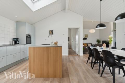 Kjøkkenet i luksushus nr. 636 er godt innrettet.