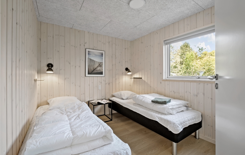 Et av de 6 soverommene i luksushus nr. 638 i Nordsjælland.