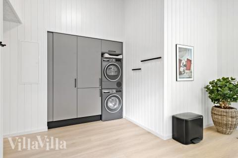 Det er god plass i inngangspartiet til luksushus nr. 638