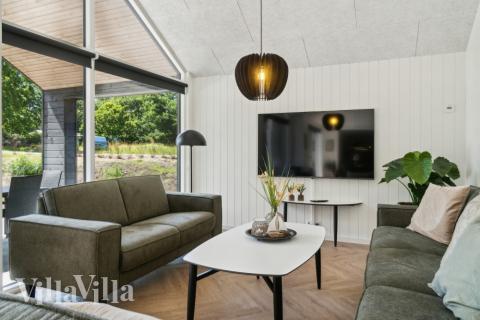 Sofakroken i luksushus nr. 640 i Østjylland.