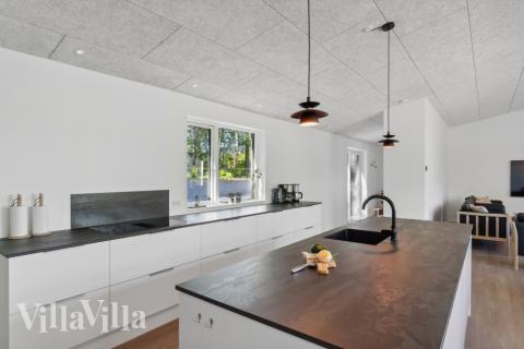 Kjøkkenet i luksushus nr. 641 er godt innrettet.