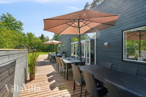 Stor terrasse i luksushus nr. 641 i Nordsjælland.