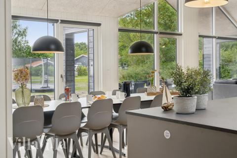 Kjøkkenet i luksushus nr. 644 er godt innrettet.