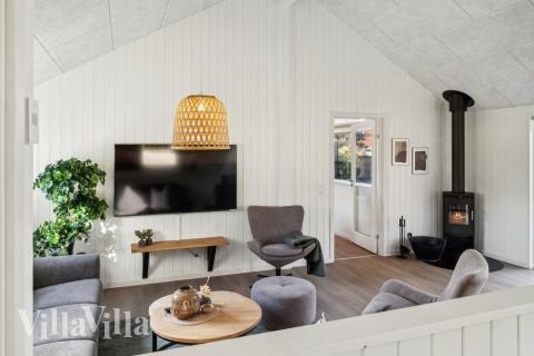 Sofakroken i luksushus nr. 646 i Nordsjælland.