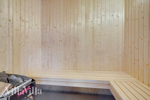 Nyt varmen i badstuen i luksushus nr. 808 til 20 personer