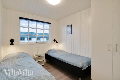 Et av de 7 soverommene i luksushus nr. 810 i Østjylland.