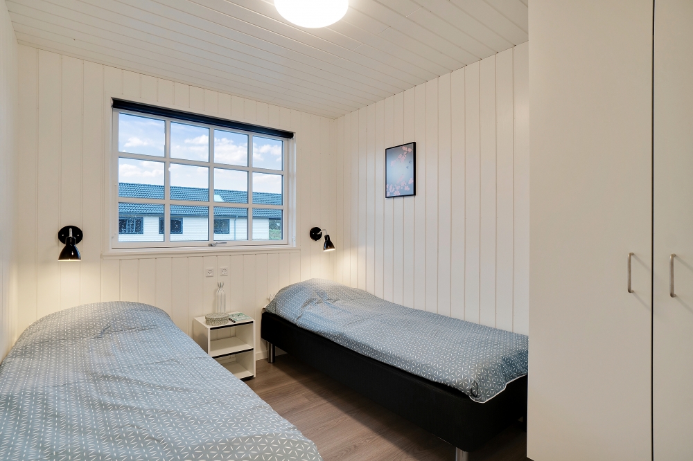 Et av de 7 soverommene i luksushus nr. 810 i Østjylland.