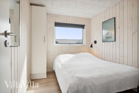 Et av de 10 soverommene i luksushus nr. 814 i Østjylland.