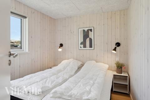 Et av de 6 soverommene i luksushus nr. 818 i Østjylland.