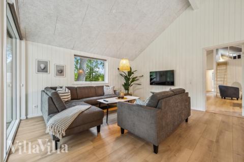 Sofakroken i luksushus nr. 826 i Østjylland.