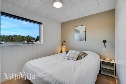 Et av de 7 soverommene i luksushus nr. 826 i Østjylland.