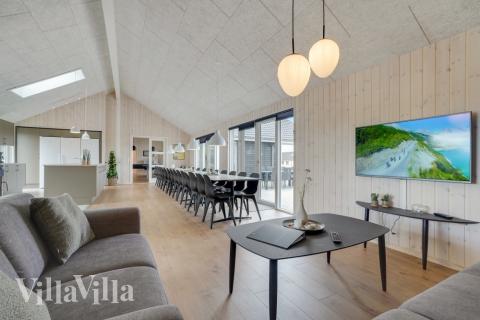 Sofakroken i luksushus nr. 830 i Østjylland.