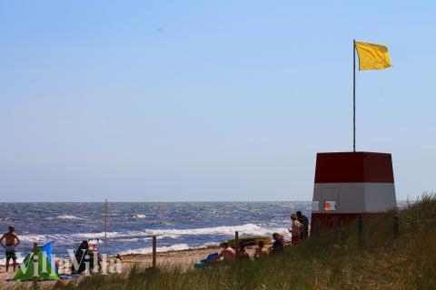 Stranden nær luksushus nr. 650.