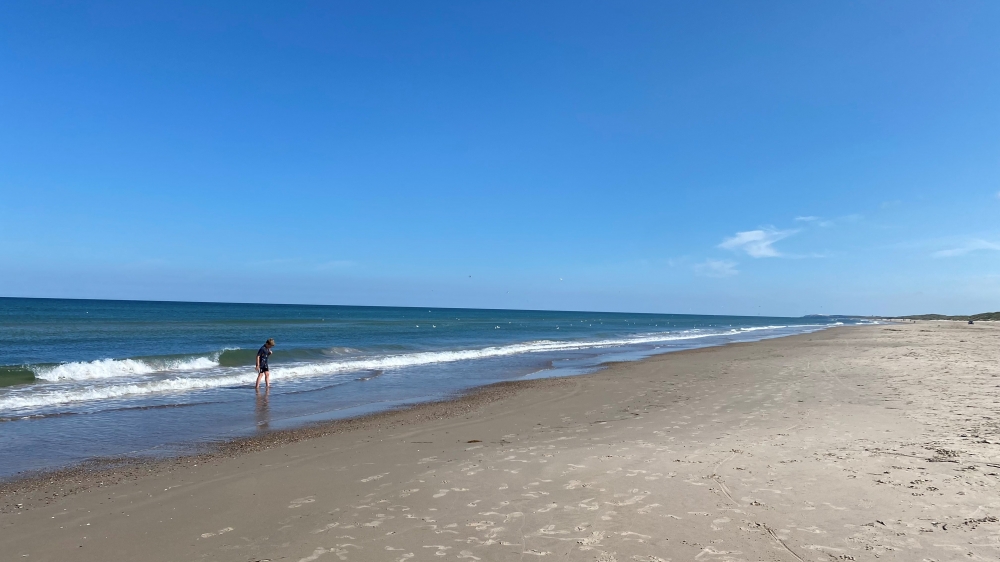 Den flotte stranden nær luksushus nr. 651 ved Nordjylland.