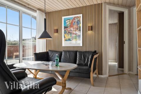 Sofakroken i luksushus nr. 675 i Vestjylland.